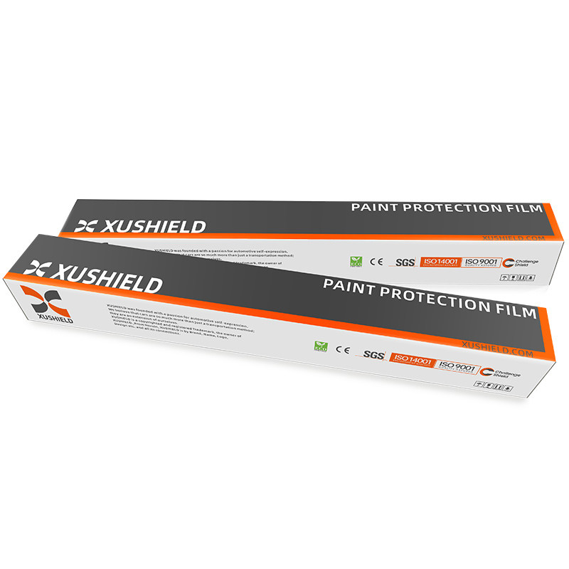 XUSHIELD 8.5mil उच्च चमकदार हाइड्रोफोबिसिटी उच्च गुणवत्ता विरोधी खरोंच गर्मी मरम्मत स्पष्ट टीपीयू कार पेंट सुरक्षा फिल्म