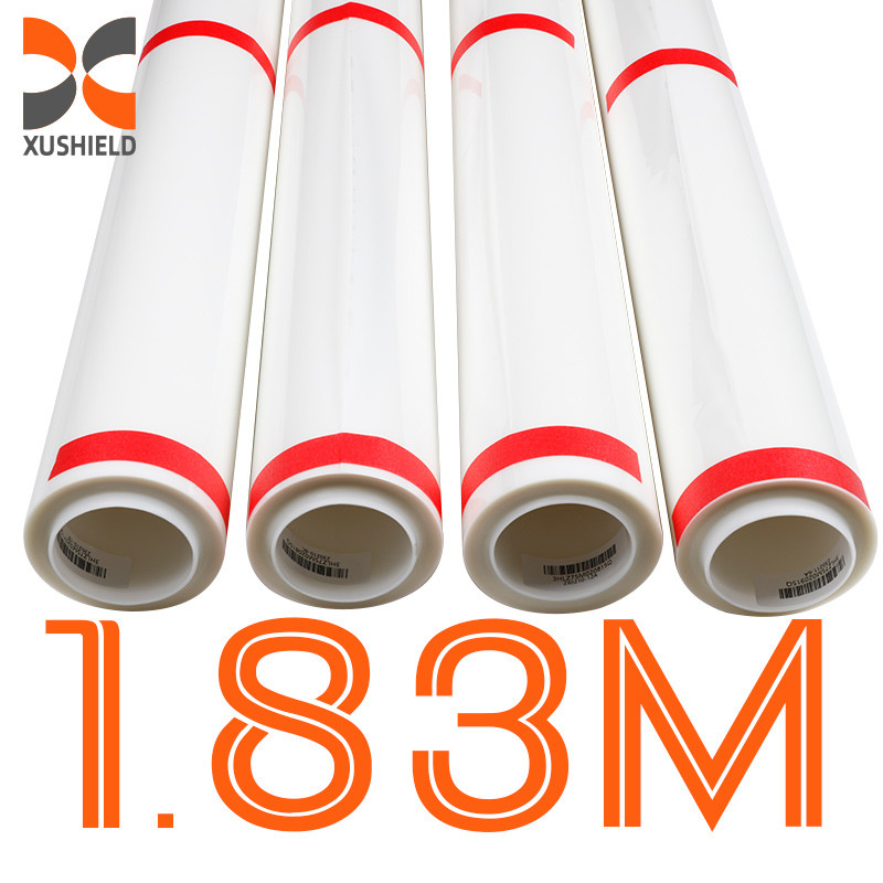 आकार 1.83*15m 71in*50ft हाइड्रोफोबिसिटी सेल्फ हीलिंग रोल एंटी स्क्रैच रैप पीपीएफ टीपीयू कार प्रोटेक्शन फिल्म